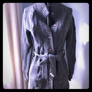 J McLaughlin belted wool sweater